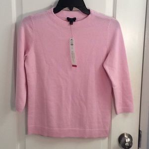 NWT Talbots Cashmere pink sweater